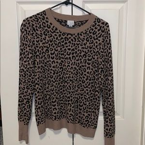 Leopard print sweater